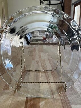 Fluted Edge, Round, Clear Pie Pan, 9.5 inches, by Pyrex